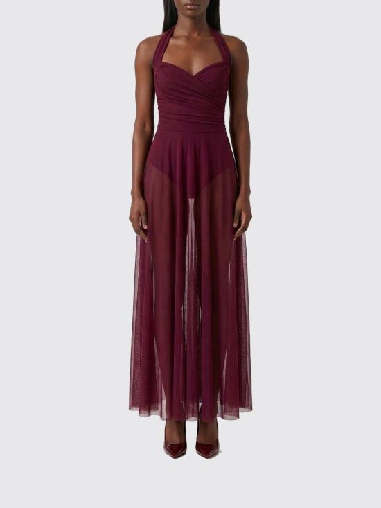 26SS 노마카말리 롱 원피스 ST4253PMG50043 PLUM Red