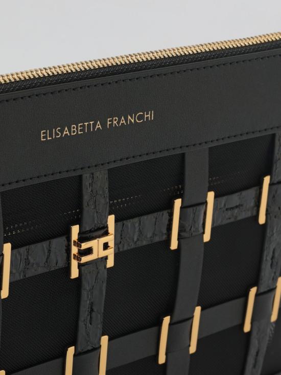 26SS 엘리자베타프랜치 클러치/파우치 BS03A62E2 110 Black - ELISABETTA FRANCHI