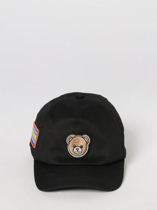 26SS [키즈] 모스키노 모자 HPX00WLOA00 60100 Black - MOSCHINO