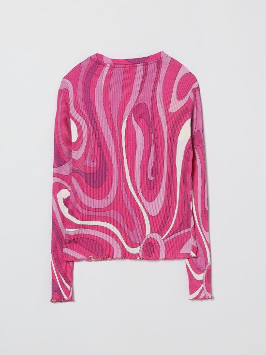 26SS [키즈] 푸찌 티셔츠 PY8A60Z3683 570BC Fuchsia - PUCCI