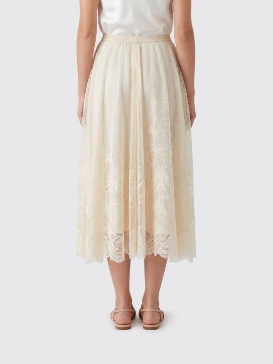 26SS 파비아나 필리피 롱 스커트 GND276F850M217 0145 Butter - FABIANA FILIPPI
