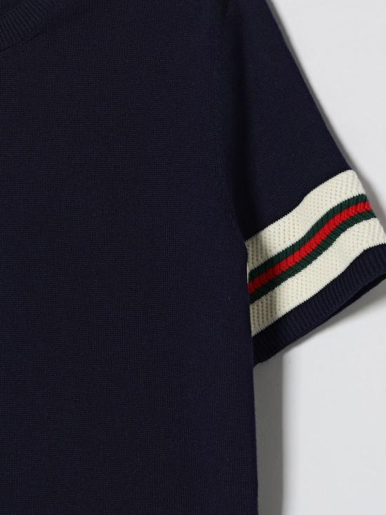 26SS [키즈] 구찌 티셔츠 852806XKFDC 4044 Blue - GUCCI