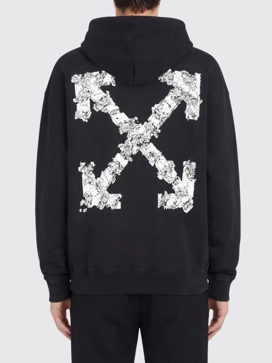 26SS 오프화이트 긴팔 티셔츠 OMBB085S26FLE00H 0001 Black - OFF WHITE