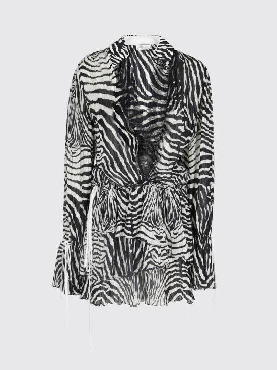 26SS 블루마린 미디 원피스 2A802A M1039 Black - BLUMARINE