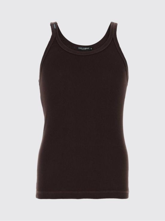 26SS 돌체앤가바나 민소매 티셔츠 G8SY5TFU7AV M0682 Ebony - DOLCE & GABBANA