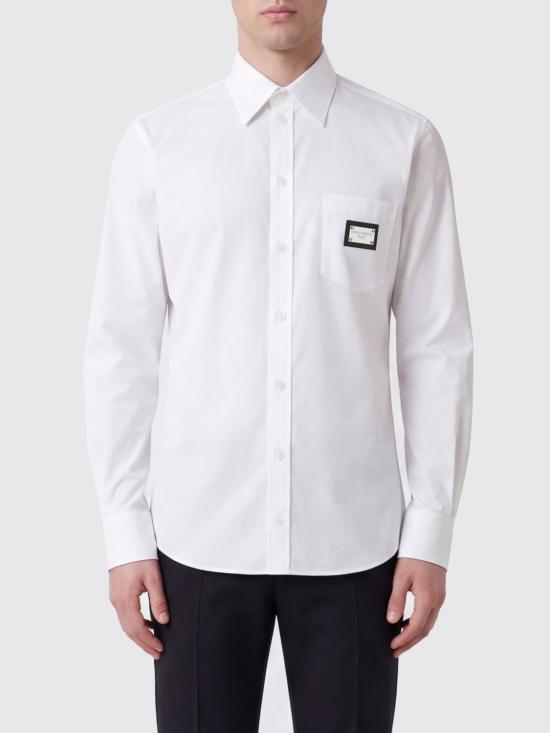 26SS 돌체앤가바나 긴팔 셔츠 G5JG4TFU5U8 W0800 White