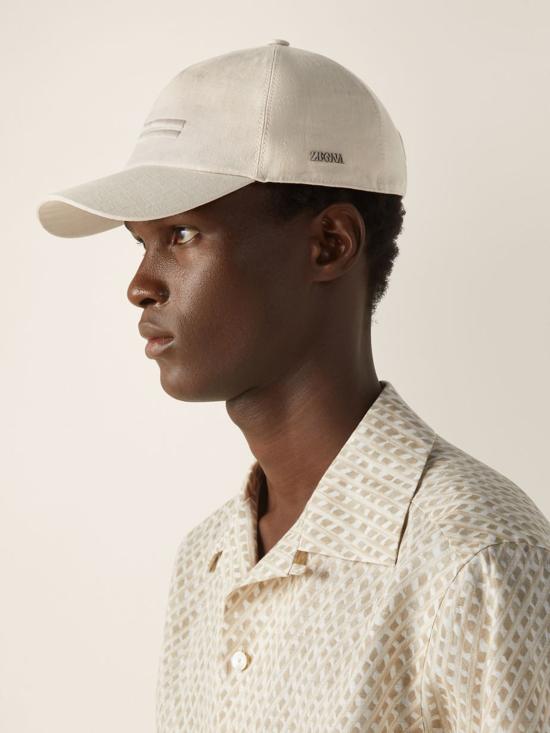 26SS 에르메네질도제냐 볼캡 Z3I18HA3B7M WH3 Beige - ERMENEGILDO ZEGNA