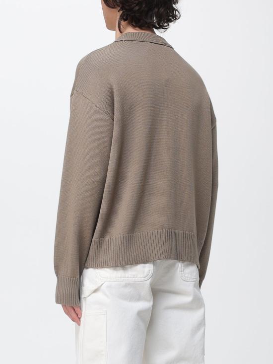 26SS 아미 ADC 울 & 코튼 크루넥 하트 스웨터 UKS859KN0156A 117 Beige - AMI