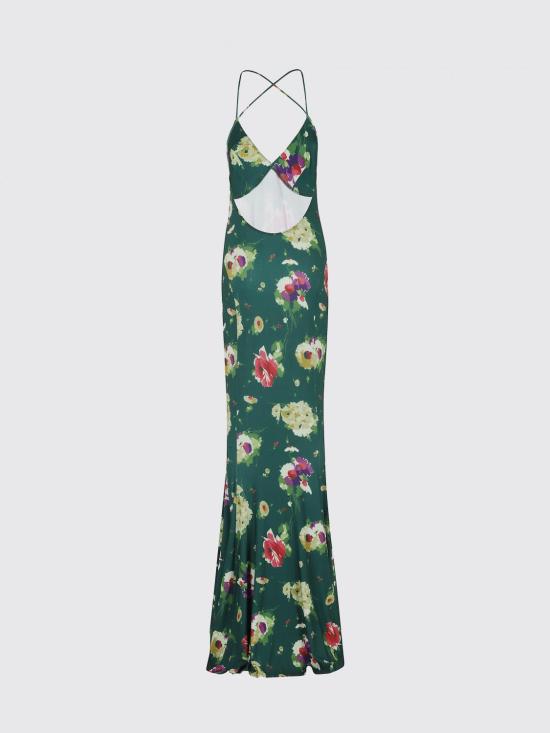 26SS 노마카말리 롱 원피스 KK4253PL137681 FLORAL MULTI Green - NORMA KAMALI