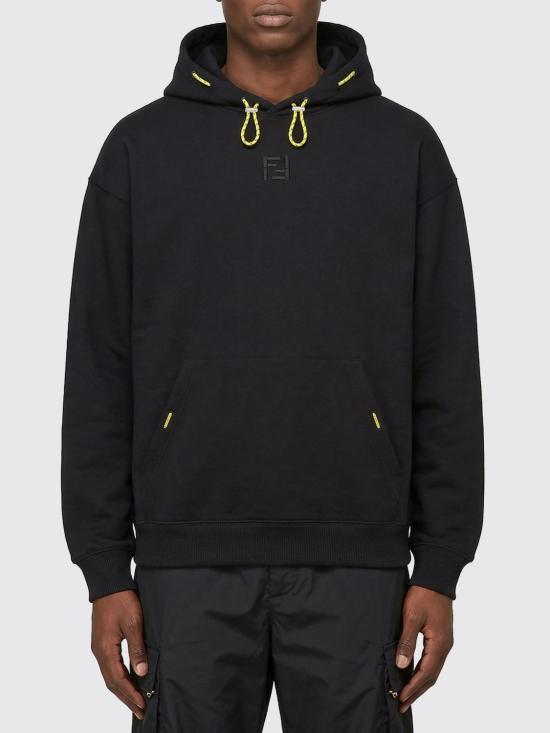 26SS 펜디 후드 티셔츠 FY1356AYY0 F0QA1 Black