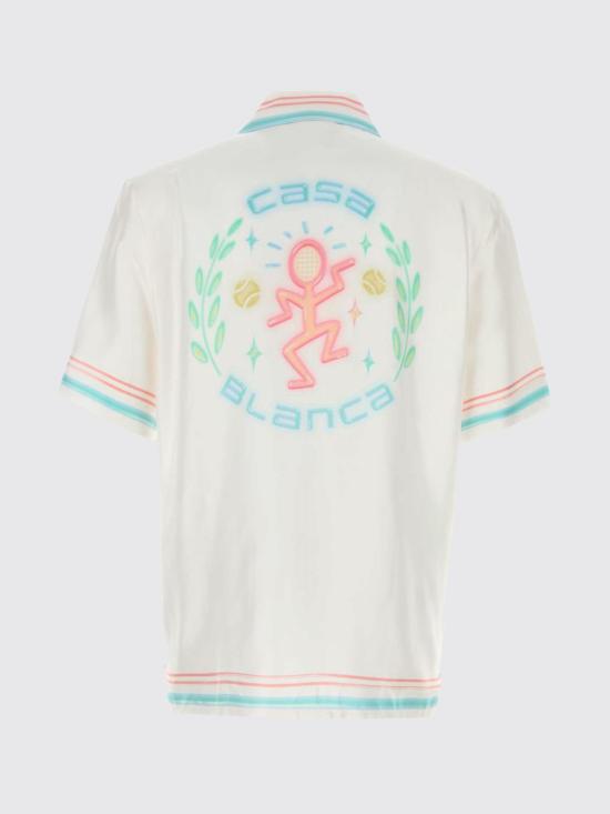 26SS 카사블랑카 반팔 셔츠 MSP26SH003 01 White - CASABLANCA