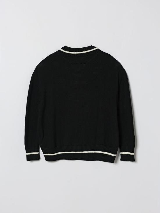 26SS [키즈] MM6 메종마르지엘라 풀오버 M60987MM07T M6900 Black - MM6 MAISON MARGIELA