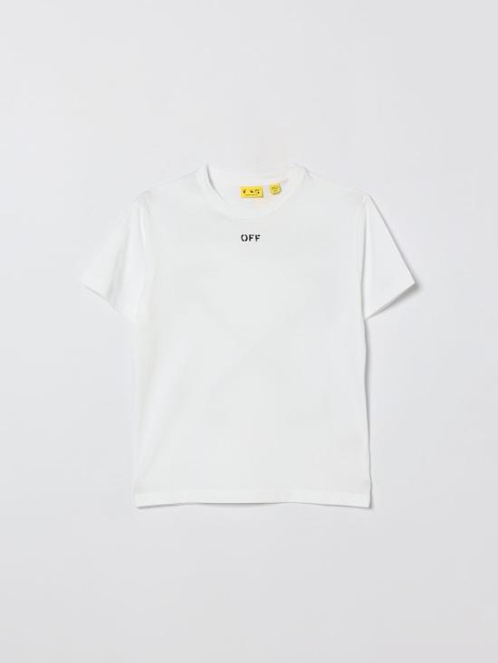 26SS [키즈] 오프화이트 티셔츠 OBAA002S26JER006 100 White 1