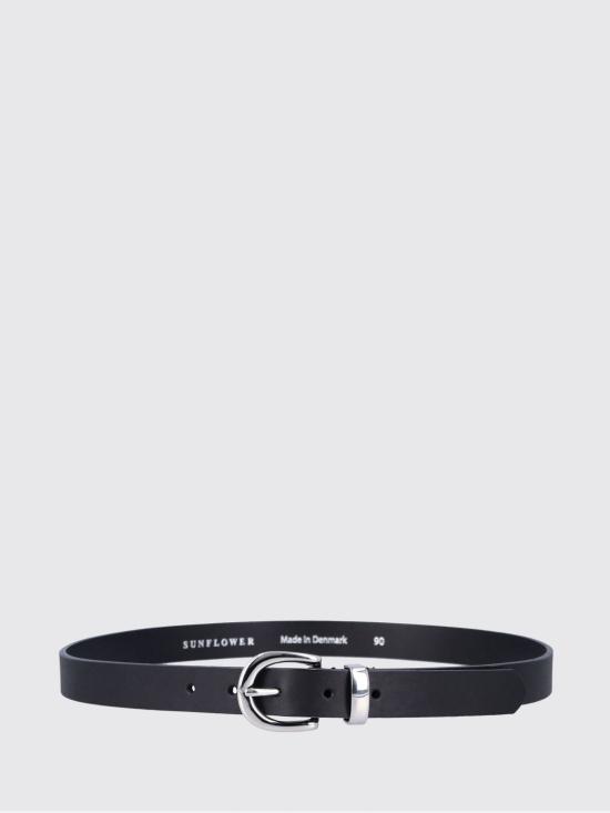 26SS 선플라워 가죽 벨트 8021 Black - SUNFLOWER