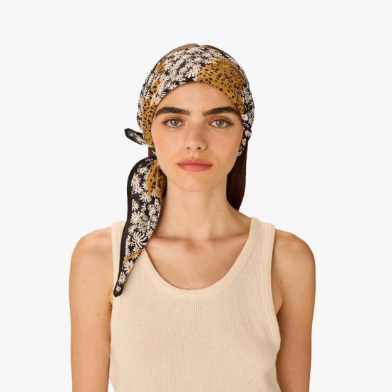  이누이 에디션 머플러/스카프 이노우이 에디션 스퀘어 스카프 팜파 - INOUI EDITION