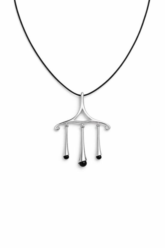  만시 목걸이/팬던트 마안시 샹들리에 스크롤 가죽 목걸이