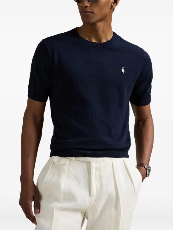 26SS 폴로 랄프로렌 반팔 티셔츠 710980681 001 Blu - POLO RALPH LAUREN