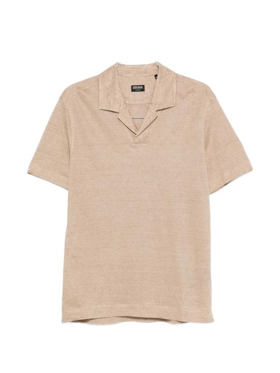26SS 에르메네질도제냐 폴로 티셔츠 UH352A3H747 N02 Beige