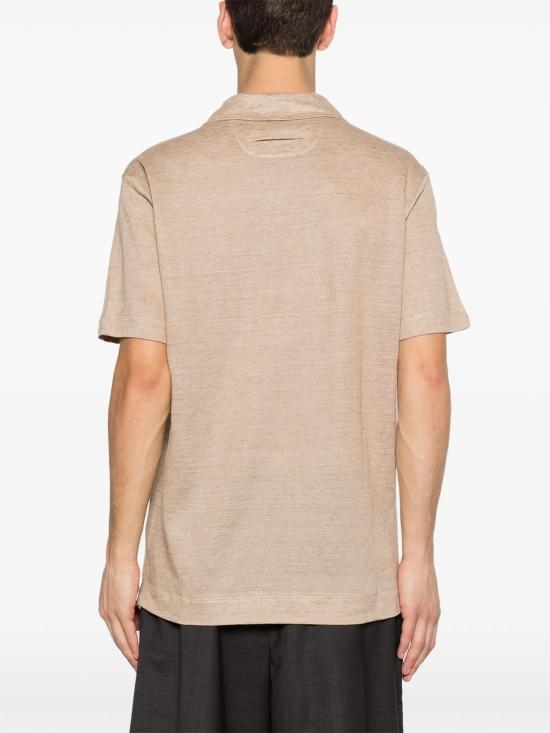 26SS 에르메네질도제냐 폴로 티셔츠 UH352A3H747 N02 Beige - ERMENEGILDO ZEGNA