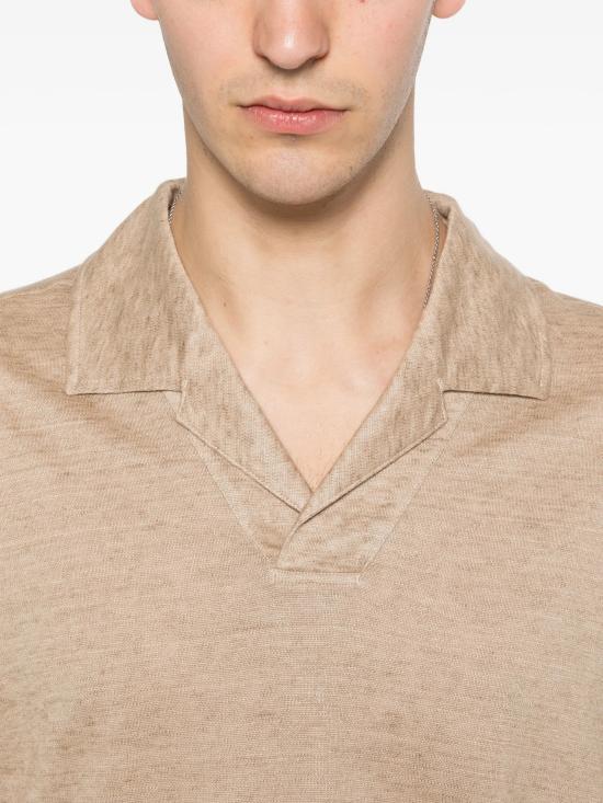 26SS 에르메네질도제냐 폴로 티셔츠 UH352A3H747 N02 Beige - ERMENEGILDO ZEGNA