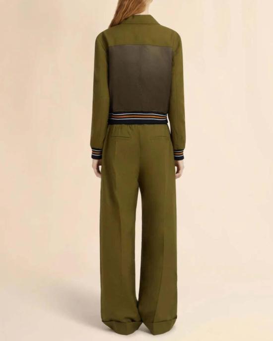  마르니 봄버 자켓 그린 트로피컬 울 봄버 재킷 - MARNI