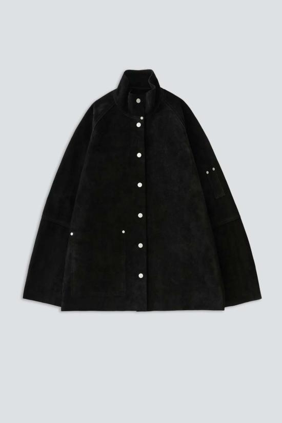  스튜디오 니콜슨 가죽 자켓 가죽 스웨이드 유틸리티 재킷 - STUDIO NICHOLSON