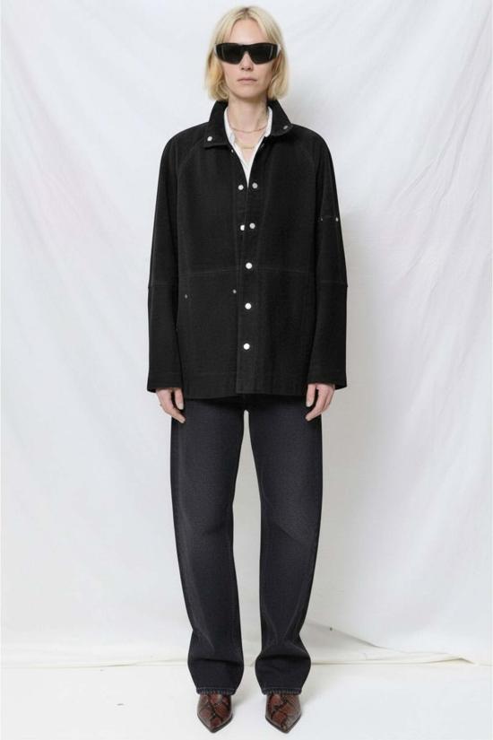  스튜디오 니콜슨 가죽 자켓 가죽 스웨이드 유틸리티 재킷