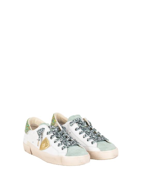 26SS 필립모델 스니커즈 PRSX LOW PRLDVG07 BLANC AZUL - PHILIPPE MODEL