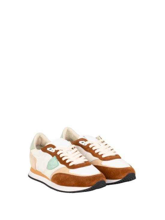 26SS 필립모델 스니커즈 BLVILLE LOW BVLDWT01 BLANC BRUN - PHILIPPE MODEL