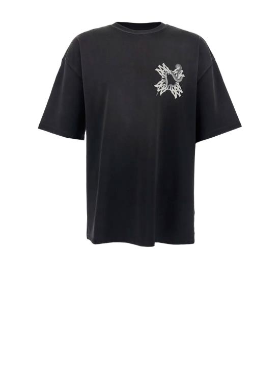 26SS 아미리 MA 쿼드 스네이크 오버사이즈 티셔츠 AMTOJR1130 001 BLACK