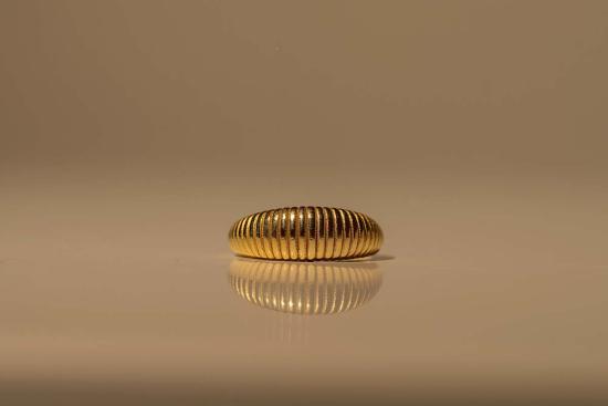  Milk & Rose 반지 밀크 앤 로즈 질감의 초승달 모양 실버 - OTHER BRANDS