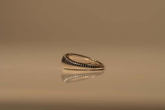  Milk & Rose 반지 밀크 앤 로즈 질감의 초승달 모양 실버 - OTHER BRANDS