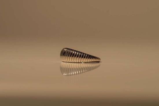  Milk & Rose 반지 밀크 앤 로즈 질감의 초승달 모양 실버 - OTHER BRANDS