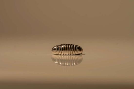  Milk & Rose 반지 밀크 앤 로즈 질감의 초승달 모양 실버 - OTHER BRANDS