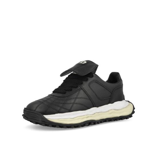 26SS 메종 미하라 야스히로 스캇 OG솔 레더 로우탑 스니커즈 A14FW701 BLACK DOM - MAISON MIHARA YASUHIRO