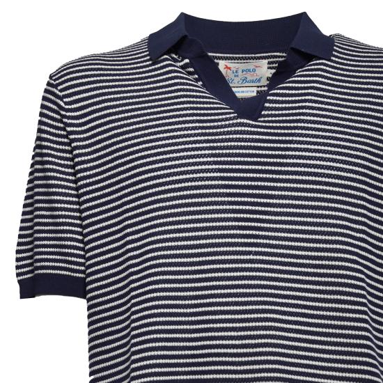 26SS 세인트바쓰 폴로 티셔츠 SLO0010 00109L6110 Blu bianco - MC2 SAINT BARTH