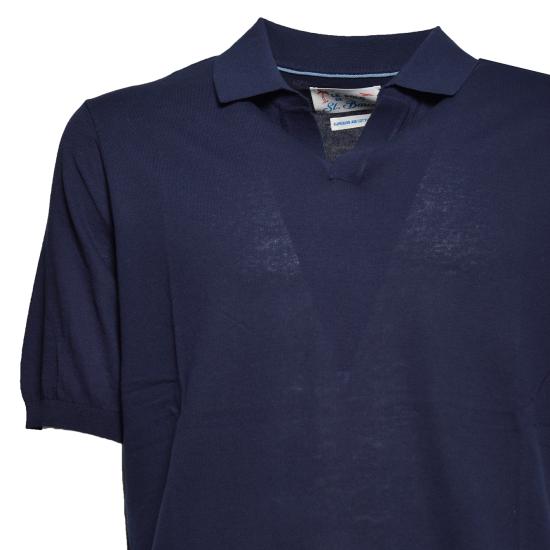 26SS 세인트바쓰 폴로 티셔츠 SLO0001 00097L61 Blu navy - MC2 SAINT BARTH