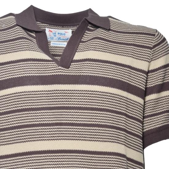 26SS 세인트바쓰 폴로 티셔츠 SLO0021 00098L18 Marrone - MC2 SAINT BARTH