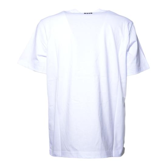 26SS 엠에스지엠 반팔 티셔츠 4040MM117D267002 01 Bianco rosso - MSGM