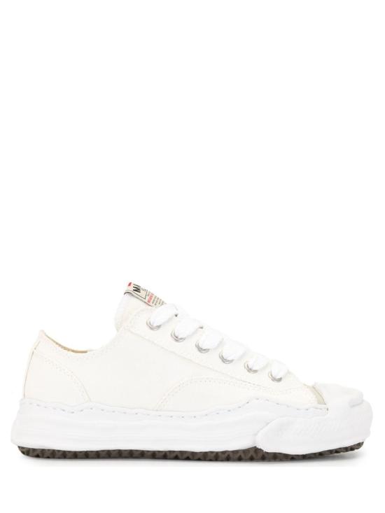 26SS 메종 미하라 야스히로 행크 OG 솔 캔버스 로우탑 A05FW702 WHITE Bianco