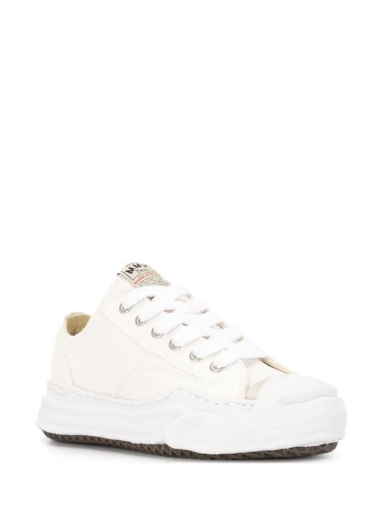 26SS 메종 미하라 야스히로 행크 OG 솔 캔버스 로우탑 A05FW702 WHITE Bianco - MAISON MIHARA YASUHIRO