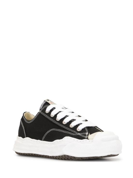 26SS 메종 미하라 야스히로 행크 OG 솔 캔버스 로우탑 A05FW702 BLACK Black - MAISON MIHARA YASUHIRO