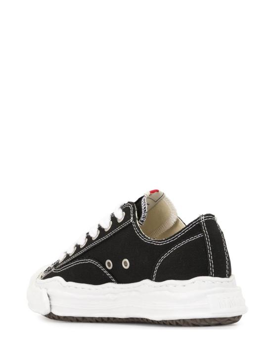 26SS 메종 미하라 야스히로 행크 OG 솔 캔버스 로우탑 A05FW702 BLACK Black - MAISON MIHARA YASUHIRO