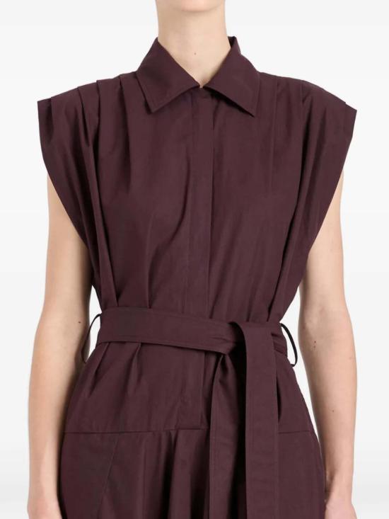  프로엔자슐러 롱 원피스 프로엔자 슐러 아딘나 드레스 가지색 - PROENZA SCHOULER