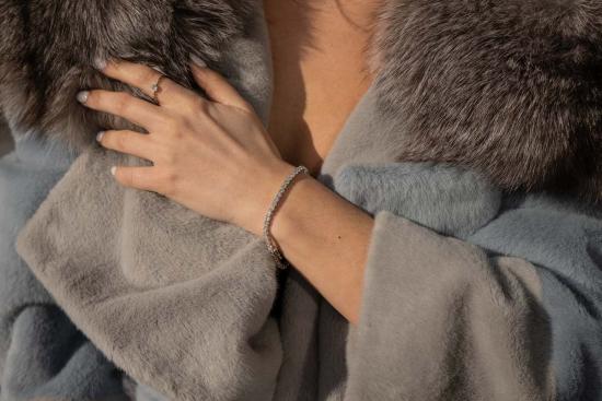  Milk & Rose 팔찌 밀크 앤 로즈 테니스 팔찌 실버 - OTHER BRANDS