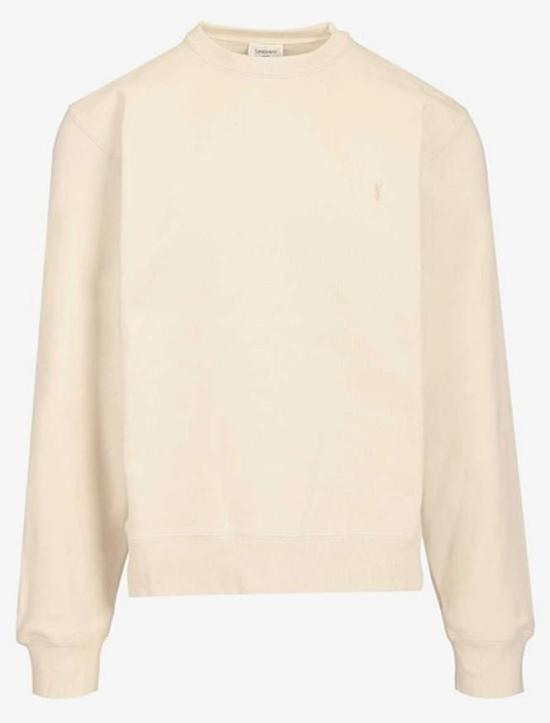 26SS 생로랑 긴팔 티셔츠 859817Y36SW 7425 VANILLE MIEL CLAIR