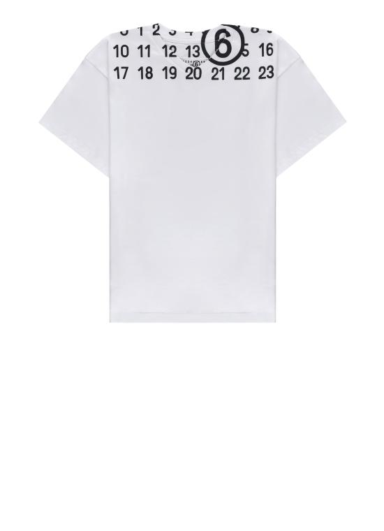 26SS [키즈] MM6 메종마르지엘라 티셔츠 M60986 MM02YM6100 Bianco