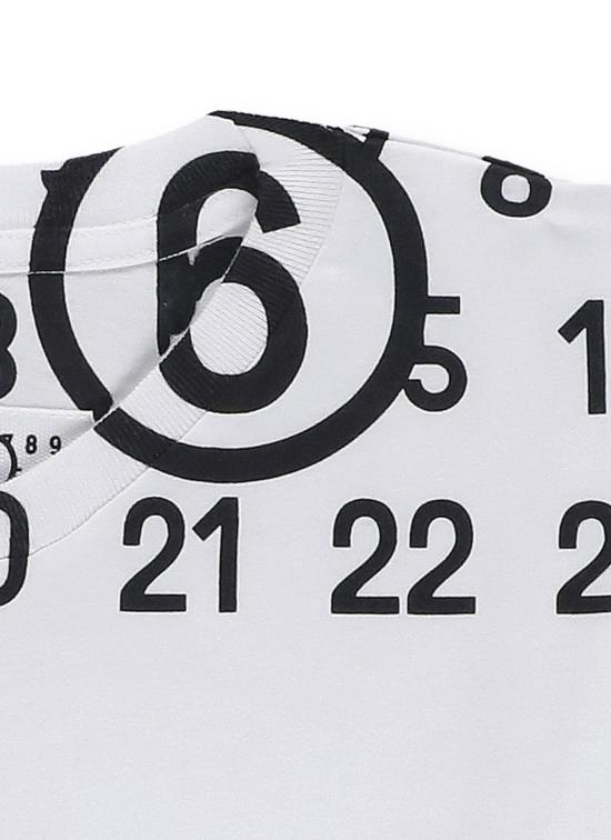 26SS [키즈] MM6 메종마르지엘라 티셔츠 M60986 MM02YM6100 Bianco - MM6 MAISON MARGIELA