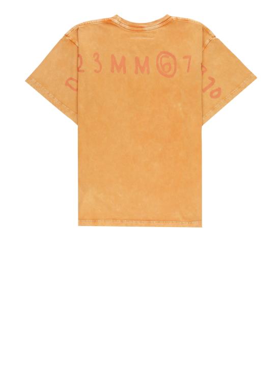26SS [키즈] MM6 메종마르지엘라 티셔츠 M60985 MM07QM6207 Arancione - MM6 MAISON MARGIELA