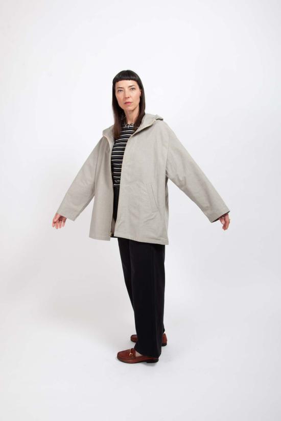  그래블 앤 골드 패딩 오토 아노락 미니 하운드투스 - GRAVEL & GOLD